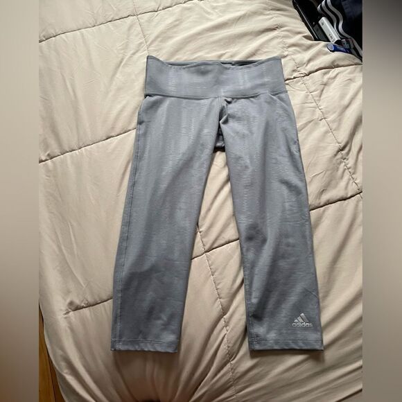 Adidas Gray Leggins   - Picture 1 of 7